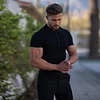 Men's Slim Short-sleeved Mercerized Cotton T-shirt