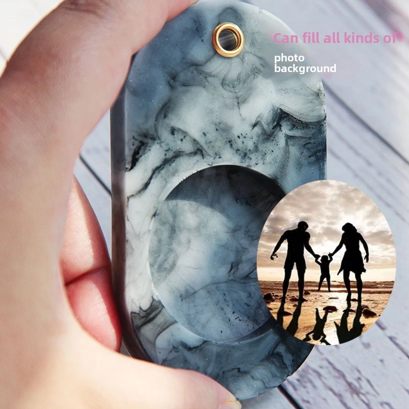 Youyou Mold Quicksand Hollow Micro Landscape DIY Tag Glue Drop Mold Gypsum Aromatherapy Car Pendant Mold