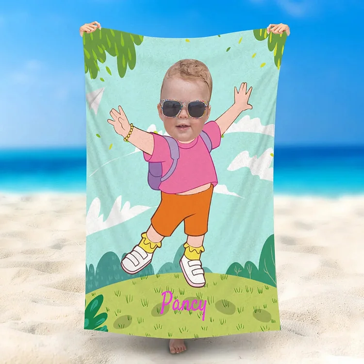 BlanketCute-Personalized Bath Towels With Your Name and Photo | 20