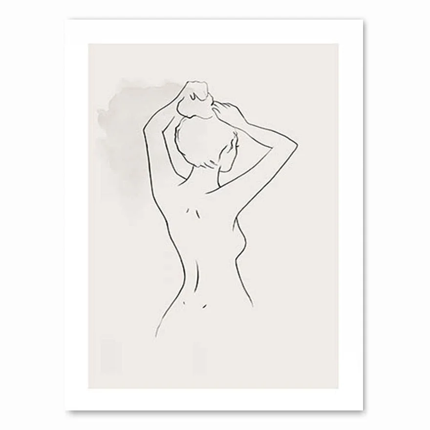 Scandinavian Nature Landscape Canvas Painting Grass Bridge Beach Sunset Wall Art Poster Nordic Print Modern Picture Home Decor