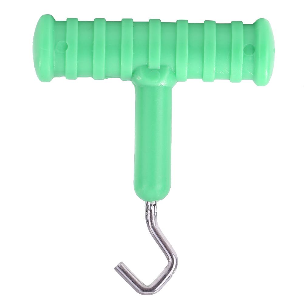 

T Shape Stainless Steel Plastic Knot Puller Rig Making Carp Terminal Tackle, Green, 501 Original