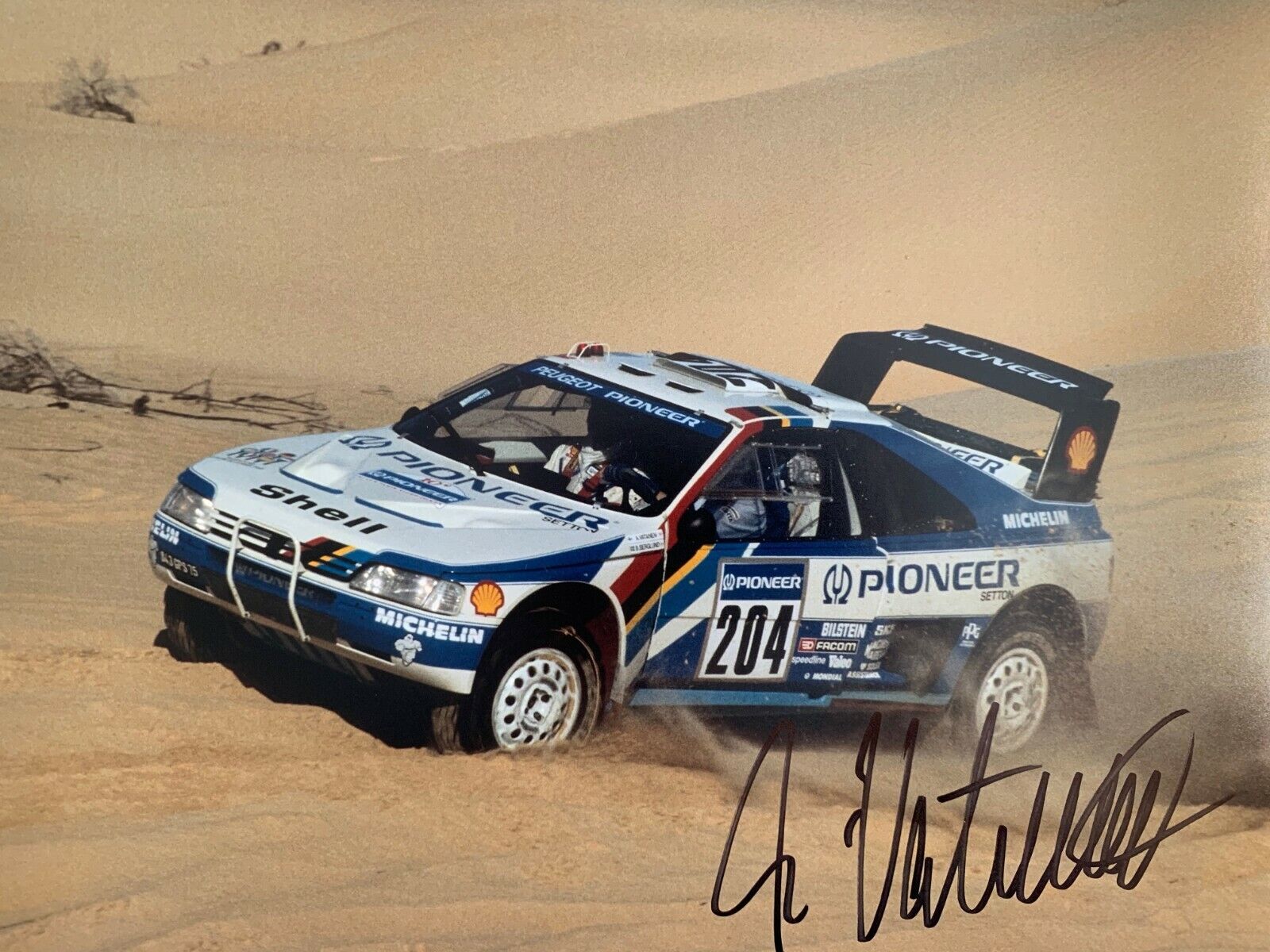 Ari Vatanen Hand Signed 16x12 Photo Poster painting - Rally Autograph 9.