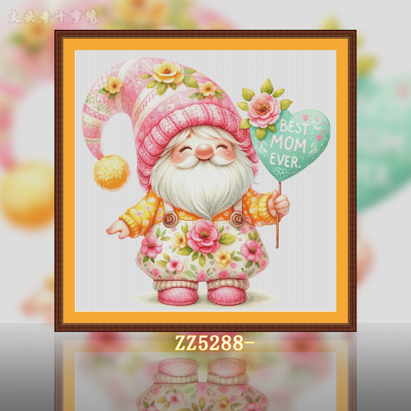 [ZZ5288-Good Mom Dwarf]  Painting Fairy Cross Stitch