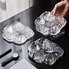 Mountain Glacier Glass Ashtray, suitable for home office decoration, cafe, hotel, bar