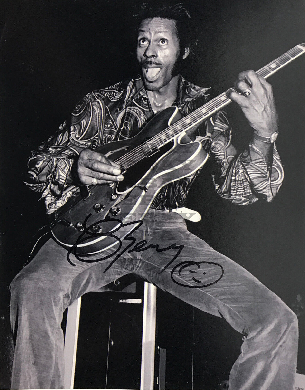 Chuck Berry Autographed signed 8x10 Photo Poster painting Reprint