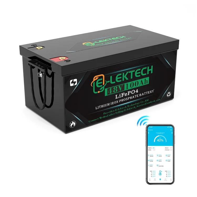 48V 100Ah Lithium Battery with Bluetooth