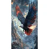 Diamond Painting-DIY Full Round Drill Flying Eagle(75*45 CM)