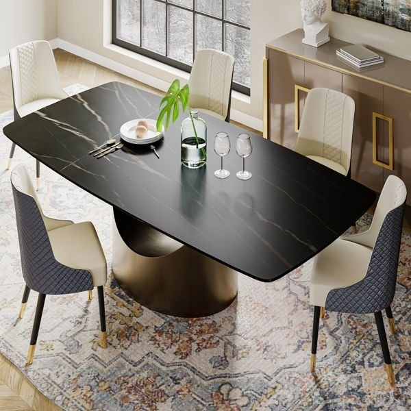 rock board dining table