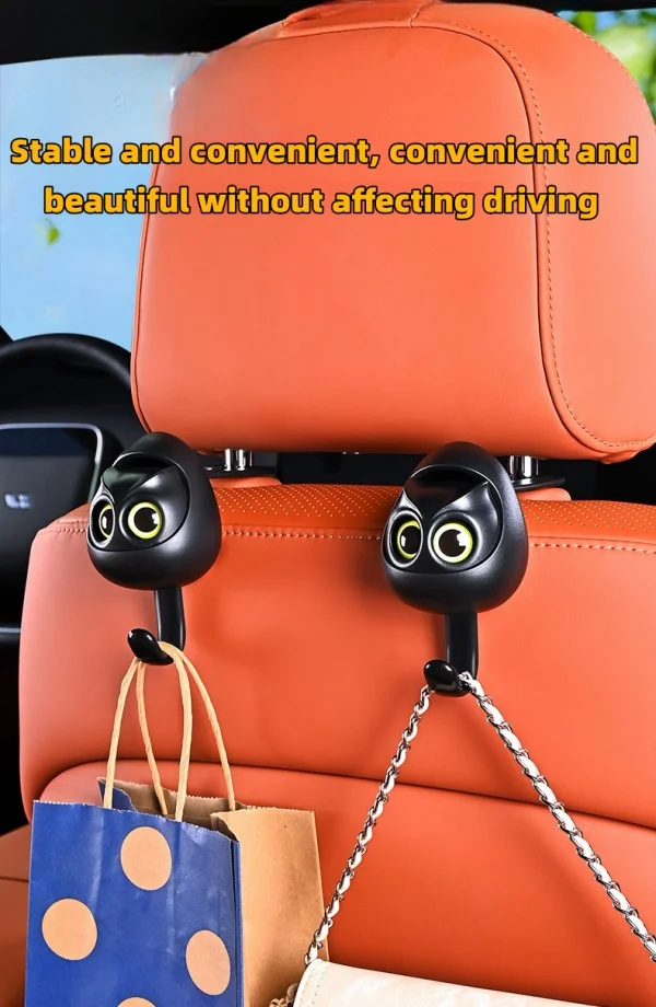 Owl Winking Car Universal Seat Back Hook