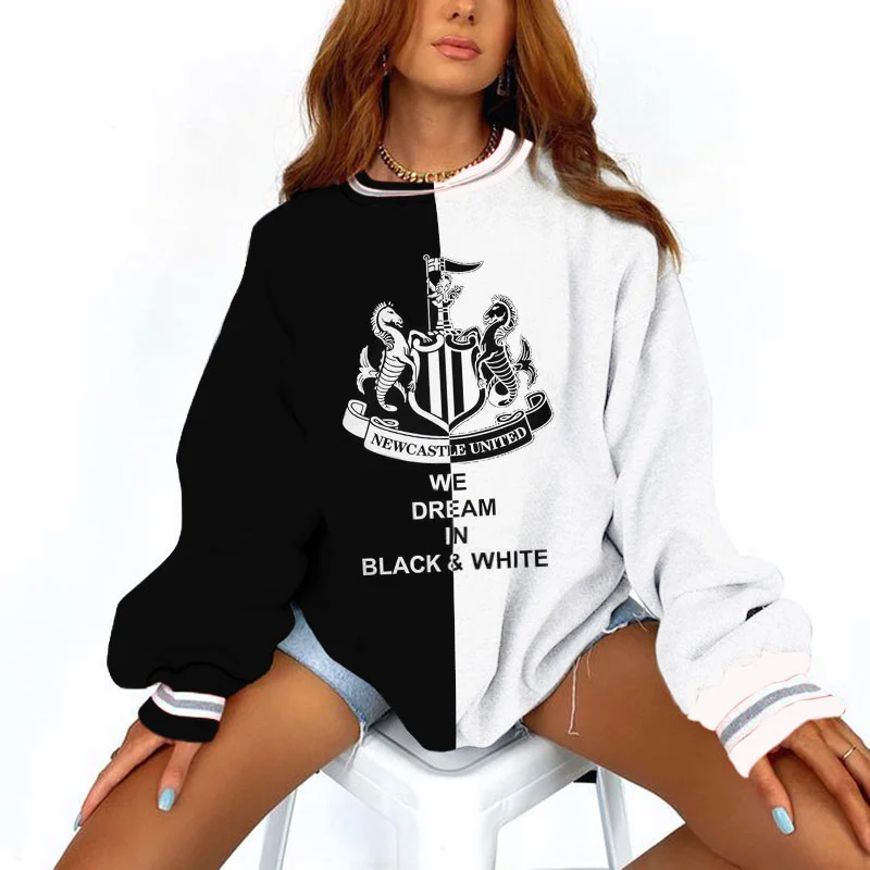 Women's Support NU Football Print Sweatshirt