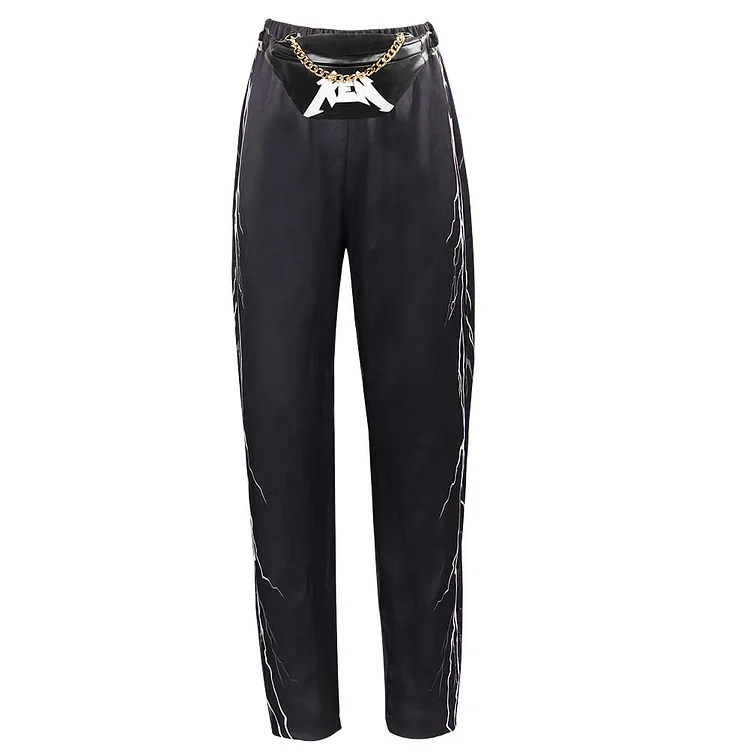 Barbie Ken 2023 Black Pants Bag Outfits Cosplay Costume Suit