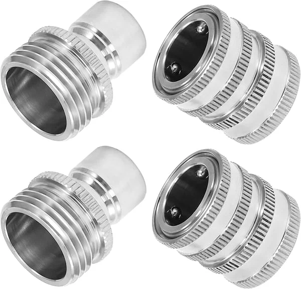 ✨Last Day 49% OFF - 💧Stainless Steel Garden Hose Quick Connect Fittings Set