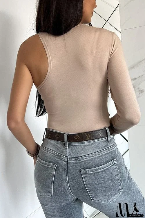 MidiSono - Spirit Irregular Sleeves Twist Top