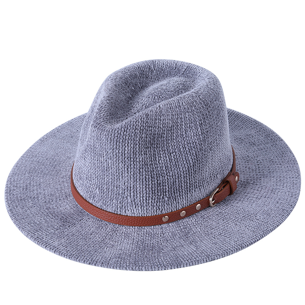 Betsy Knitted Fedora - Grey