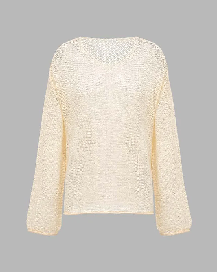 Ethereal Untitled Knit Oversized Sweater
