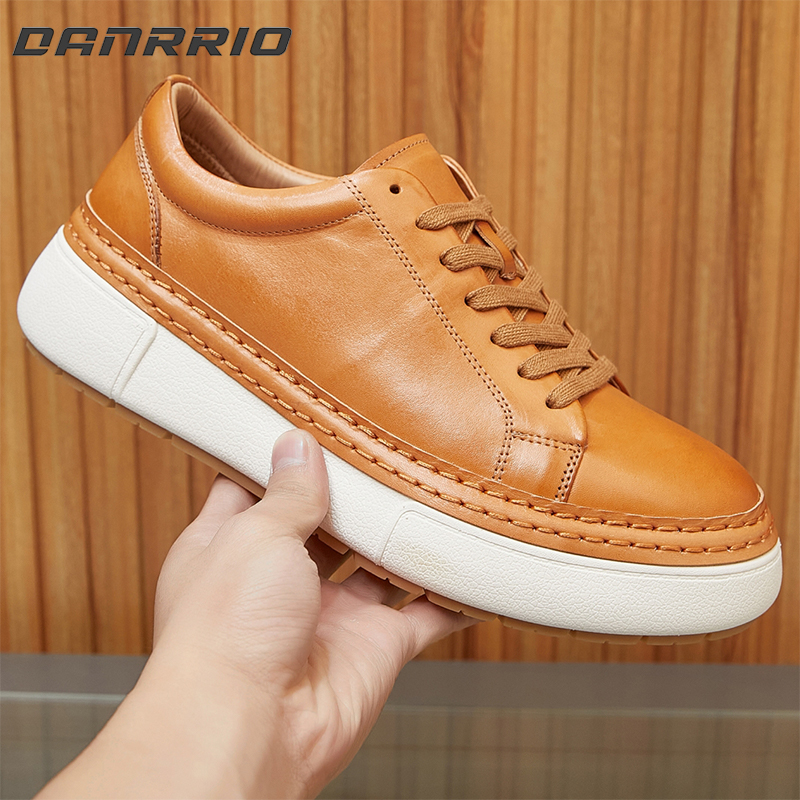 DANRRIO Handmade Retro Casual Simple Horsehide Men's Shoes|Horsehide Skate Shoes DANRRIO.COM DANRRIO