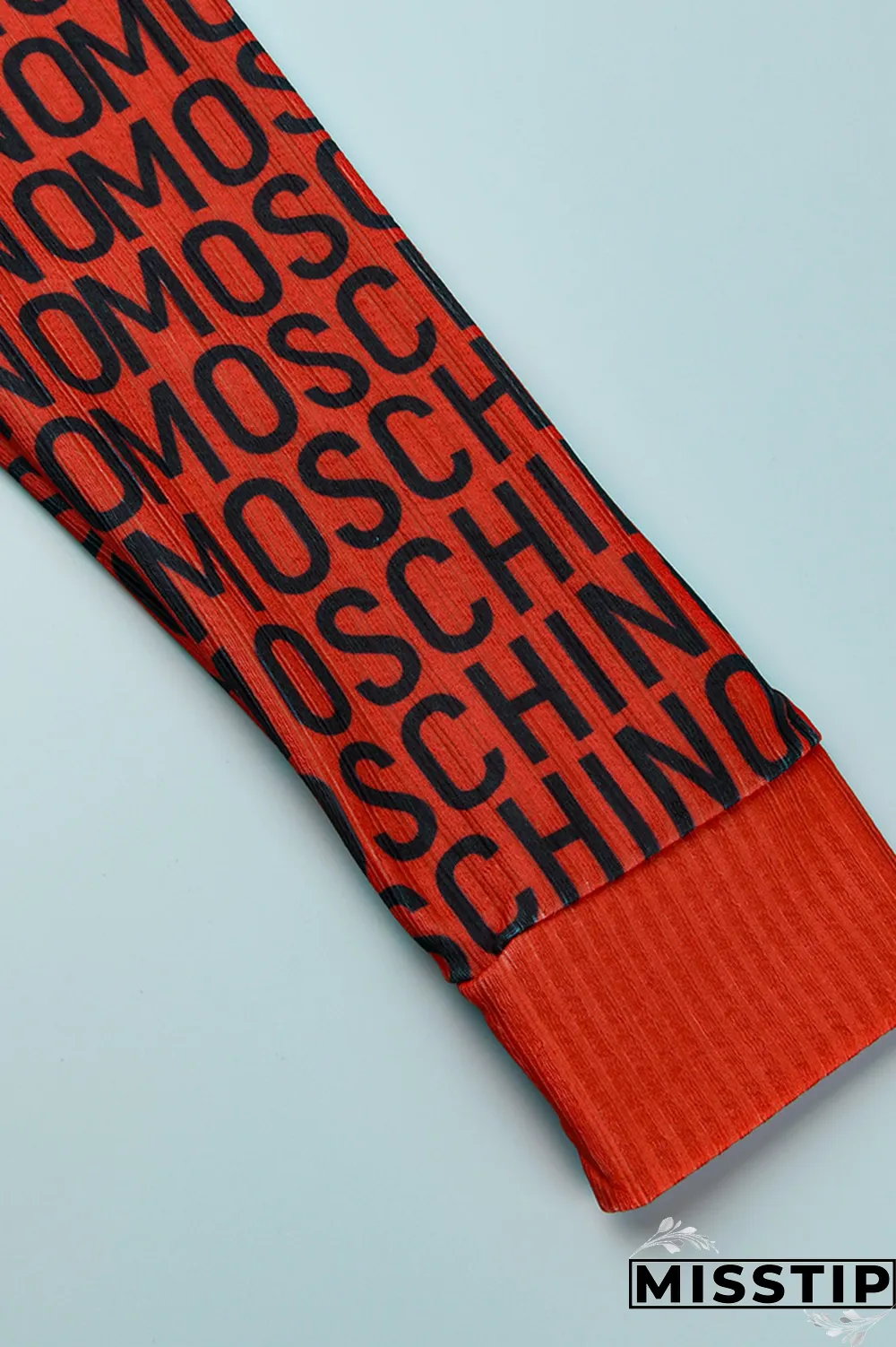 Multi-color Sexy Print Patchwork Letter Three Quarter Two Pieces