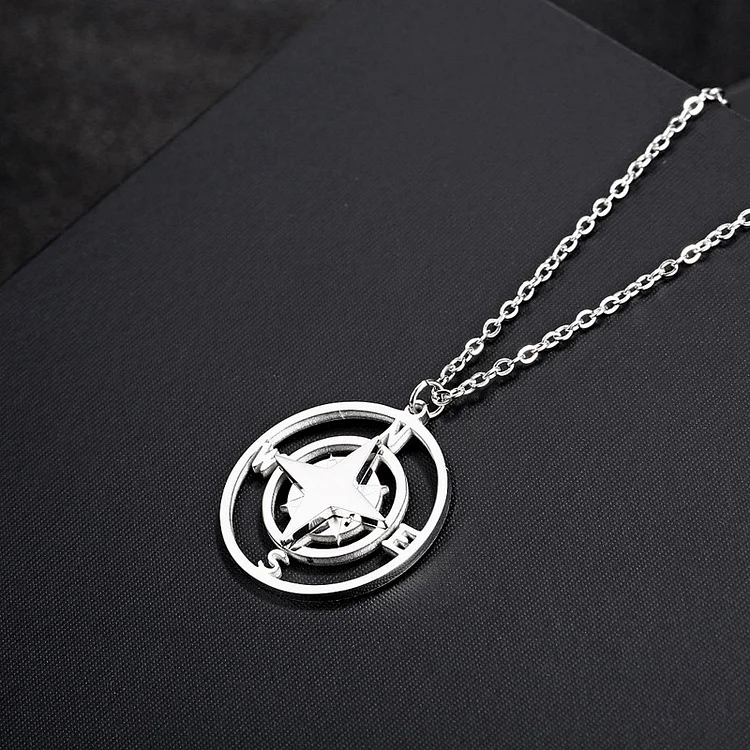 [HAESOOL] 韓国アクセ☆925silver☆GMN05 Necklace Star Star|unisex Star Pendant Beaded Chain Necklace - Goth