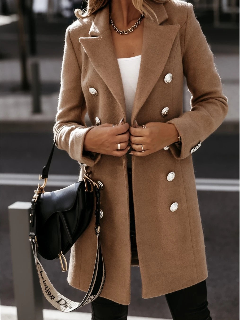 Women's V-neck Long Sleeve Sweater Coat Top