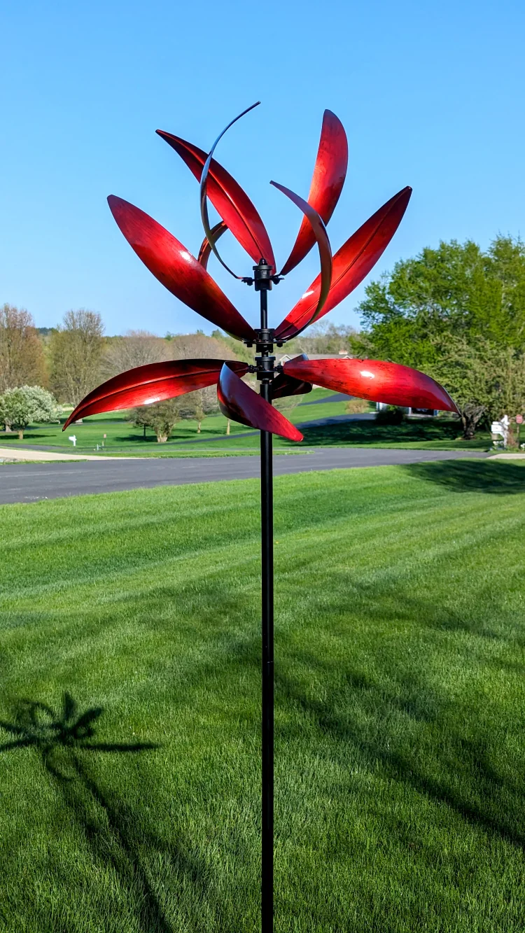 Mesa - Red Kinetic Art Wind Spinner