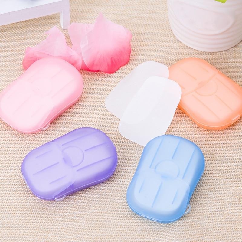 20/40/50/100PCS Portable Disposable Washing Hand Soluble Disinfectant Foaming Soap Paper