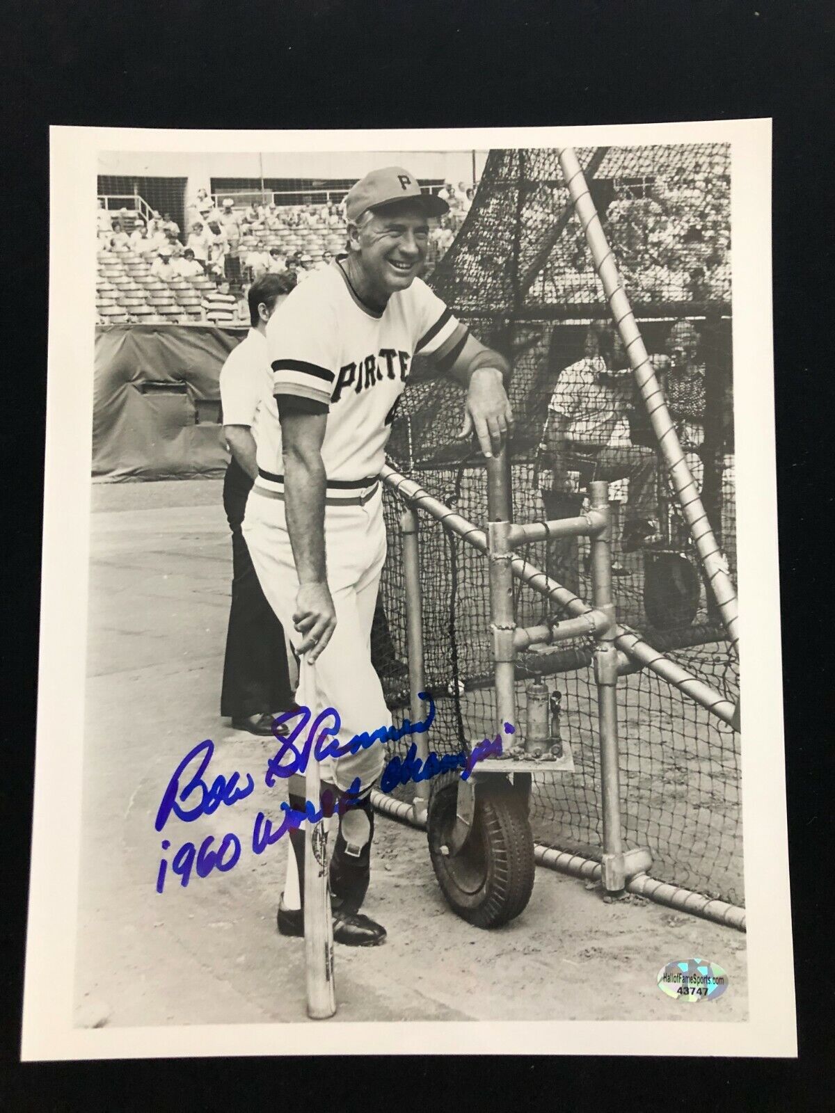 Bob Skinner Signed Autographed Photo Poster painting with 1960 Champs - COA - Pittsburgh Pirates