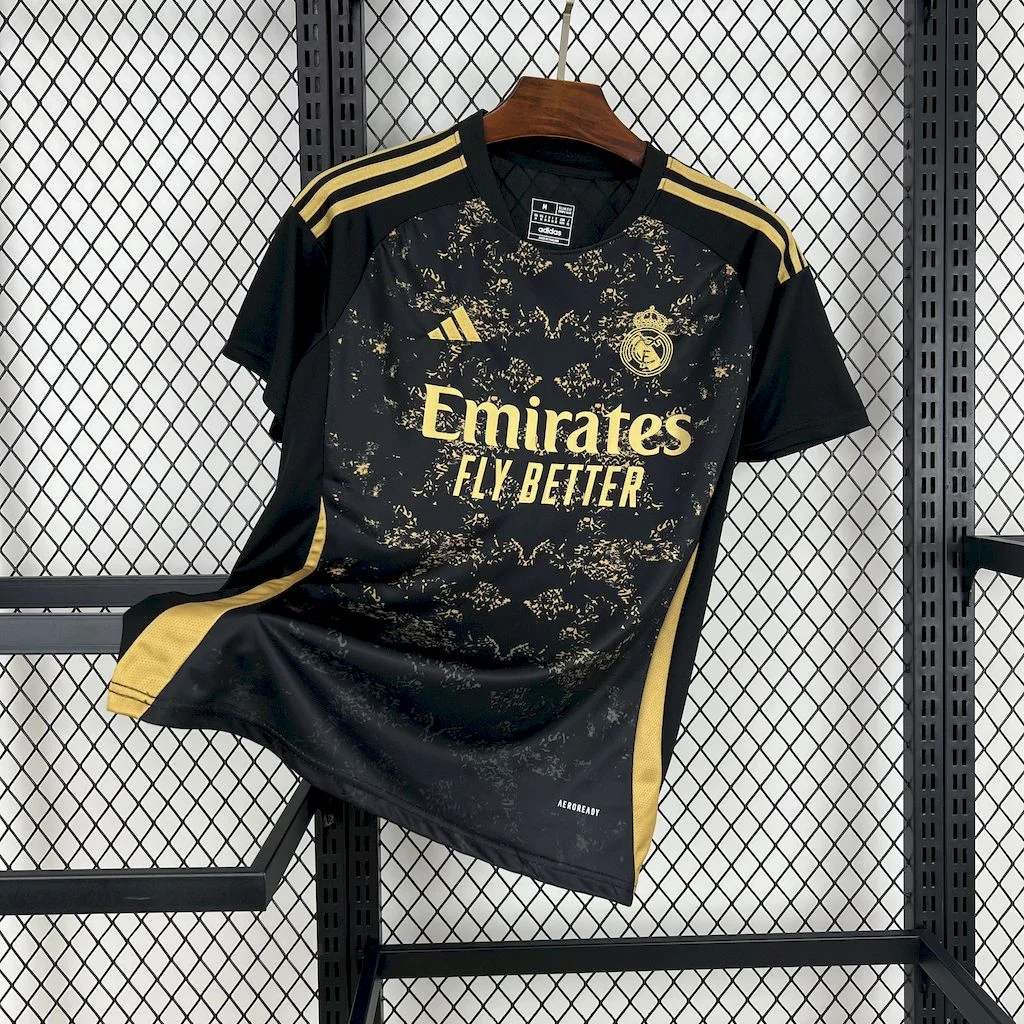 24/25 Football Shirt Real Madrid Special Edition Black Gold Thai quality