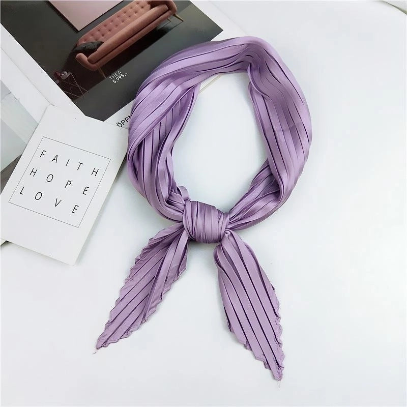 Unisex Sweet Solid Color Silk Silk Scarf