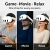 Soft Rubber HeadStrap for Meta Quest 3/3S Accessories Adjustable Replacement Strap Breathable Enhanced Support and Reduce Facial Stress