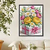 uk.everydayedeals Diamond Painting - Crystal Rhinestone - Flower Box