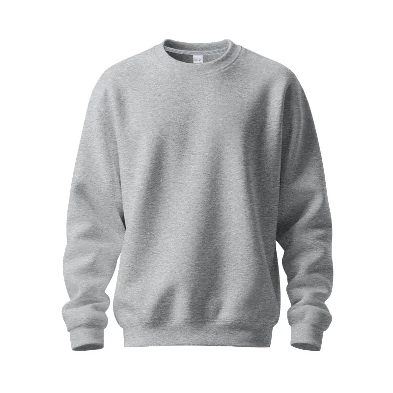 2025 Men’s Autumn/Winter Crewneck Sweatshirt Fleece-lined Warm Simple Loose Fit Classic Style Sweatshirt