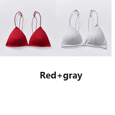 Sexy women's seamless front closed bra bra wireless push-ups bra backless comfortable soft underwear bra...