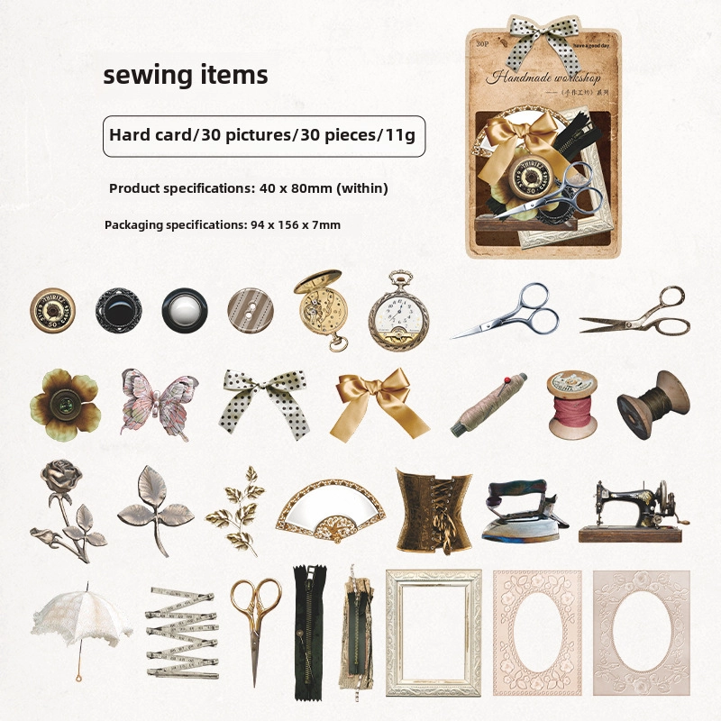 Beautiful Day Hollow Hard Card Handmade Workshop Series Retro Journal Material Decorative Collage Base 4