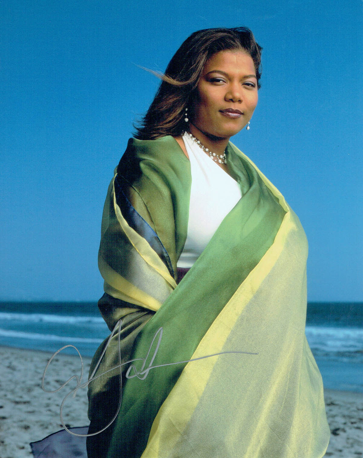 Queen LATIFAH SIGNED Autograph 10x8 Photo Poster painting AFTAL COA American Singer Rapper Rap