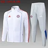 2025/2026 Bayern White Long Zipped Jacket Football Shirt 1:1 Thai Quality