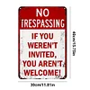 No Trespassing Warning - Vintage Metal Signs(12*16Inch) - Warning