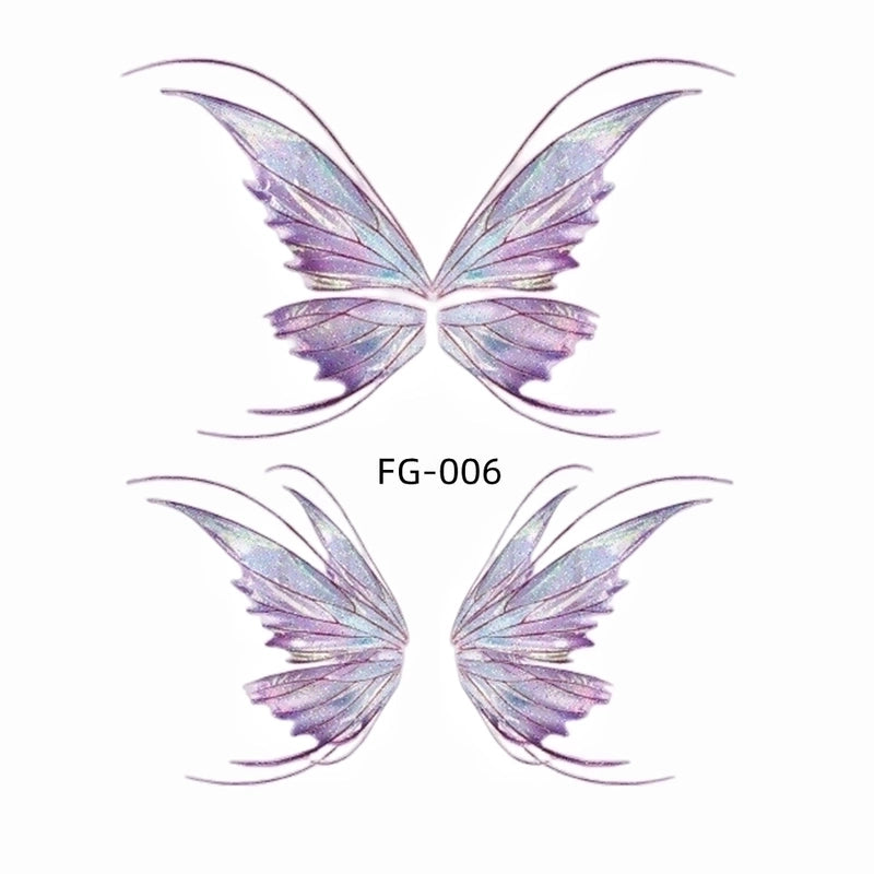 Lady Butterfly Pet Tattoos & Body Art 1 Piece