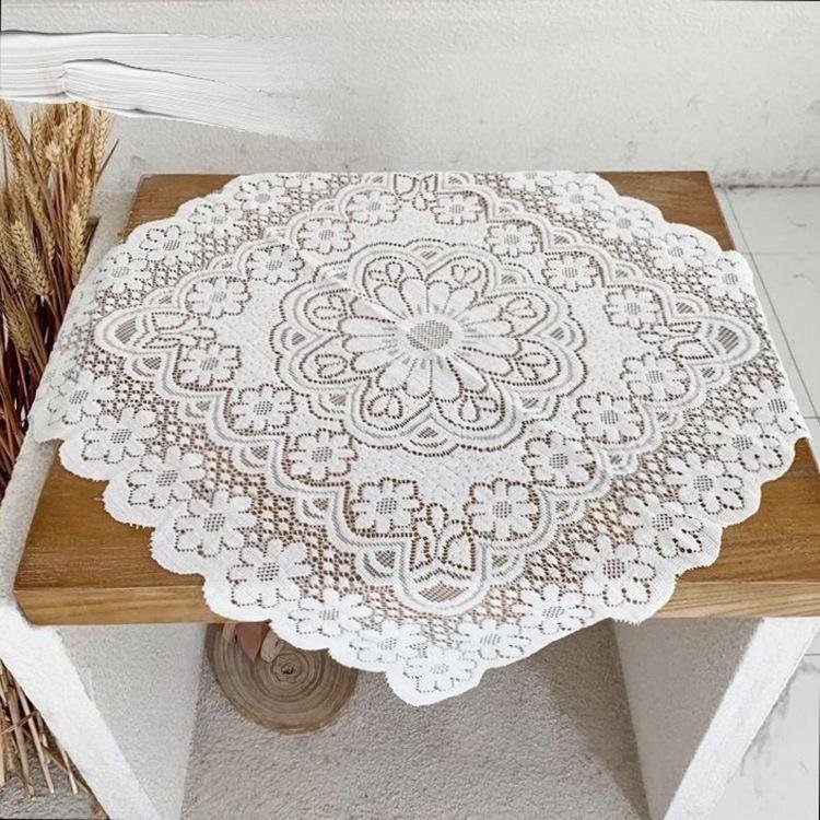 Fairy Tales Aesthetic Cottagecore Fashion Lace Embroidered Tablecloth QueenFunky