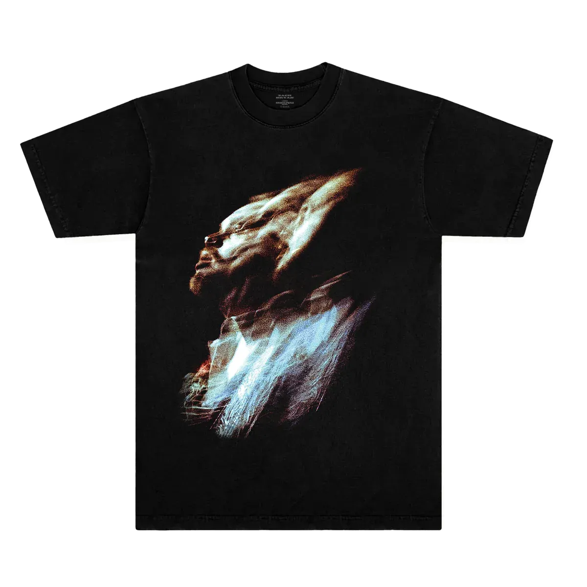 "Zach Bryan Golden Gate Park 2025 black T shirt abstract portrait"