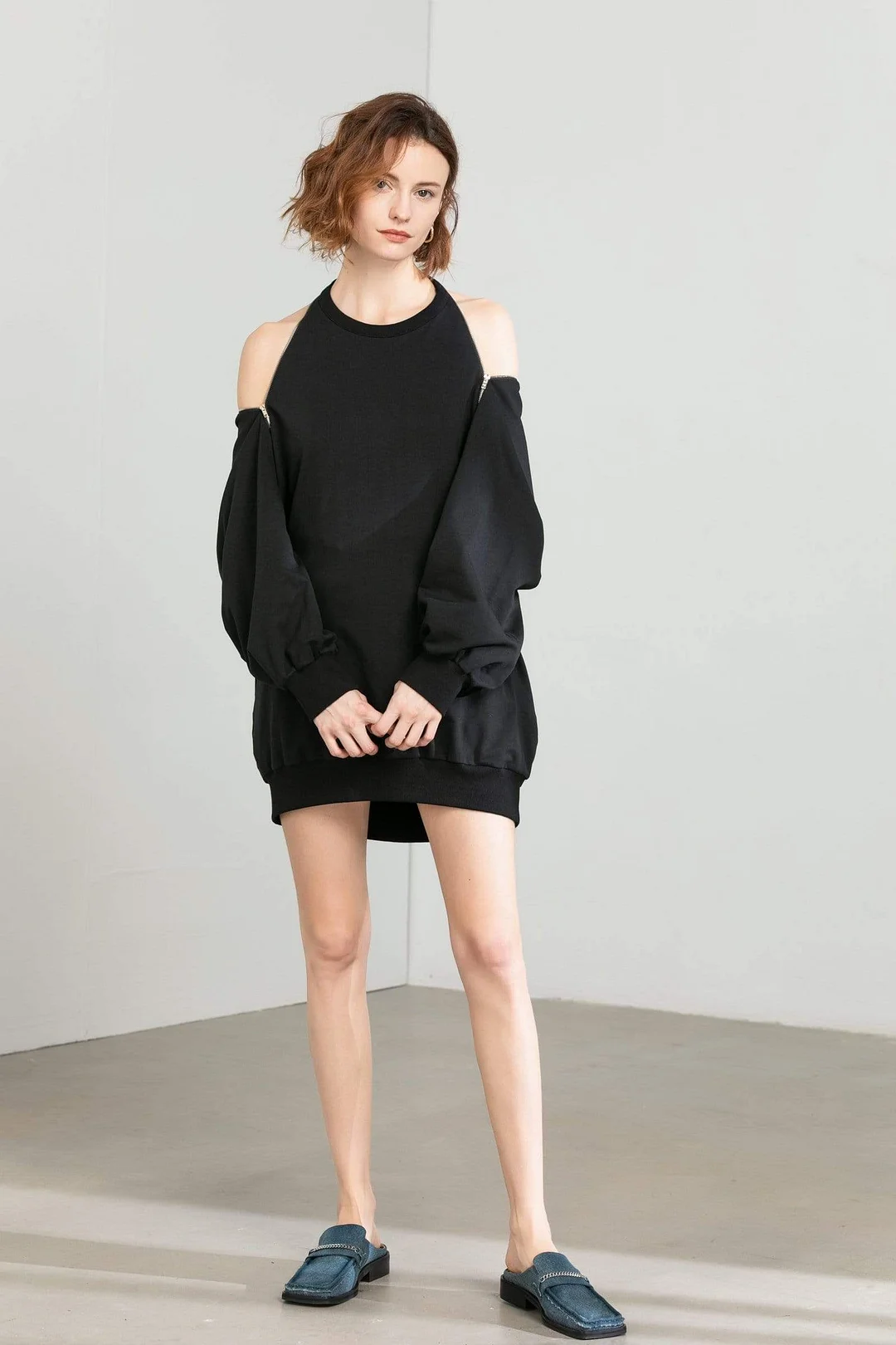 Molly Black Sweater Dress