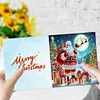 (US Only)10PCS DIY Diamond Art Greeting Cards Xmas Designs for Festivals and Celebrations