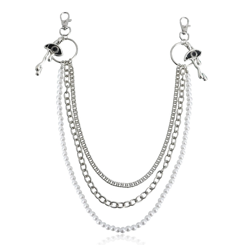 Minimalist Solid Color Metal Women’s Chain Belts