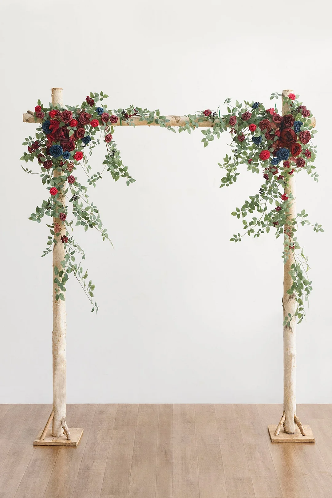 Flat Arch Flower in Burgundy & Navy