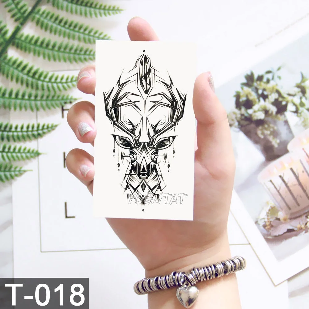 Cute Watercolor Cartoon Design Temporary Tattoo For Kids Children Lamp Water Trasnfer Tattoo Stickers Ocean Women Girl Tatoos