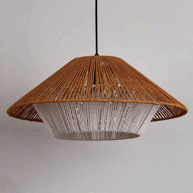 Natural Hemp Rope Pendant Shade Woven Kitchen Pendant Lighting