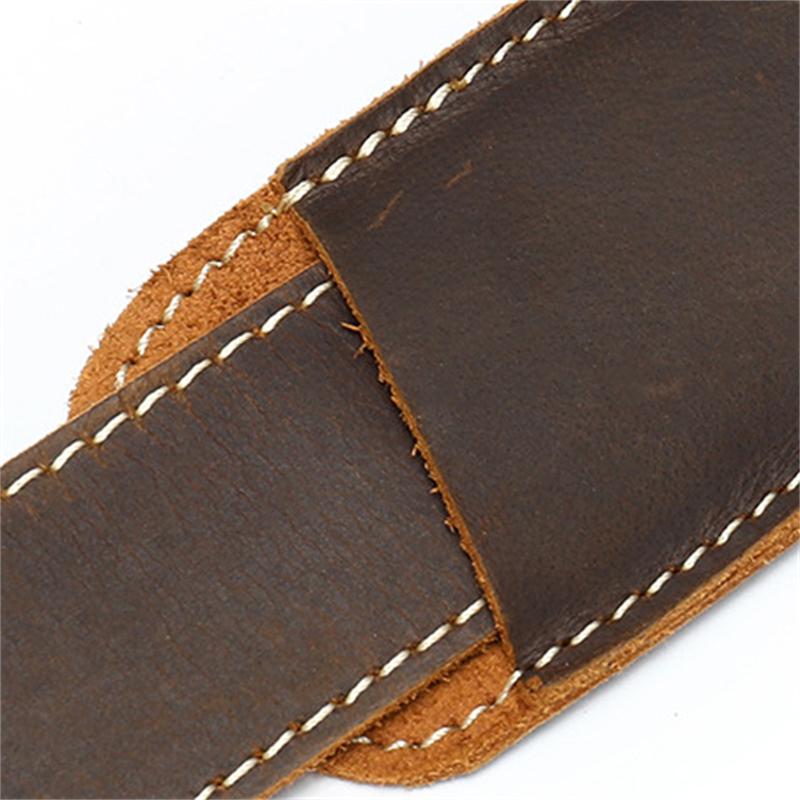 Men's Horse Leather Shoulder Bag Simple Style Outdoor Large Capacity Crossbody Bag