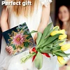 6PCS Xmas Flower DIY Diamond Art Greeting Cards Congratulations Cards & Gifts