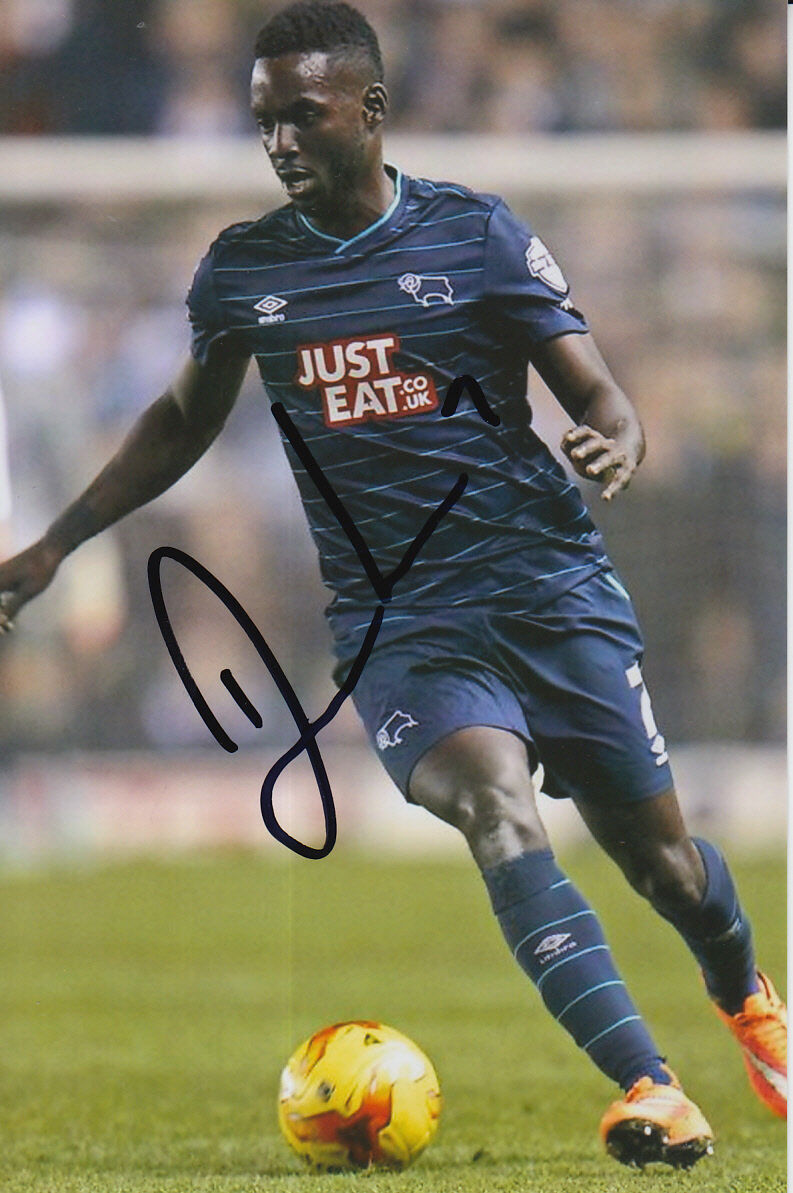 DERBY HAND SIGNED SIMON DAWKINS 6X4 Photo Poster painting 1.