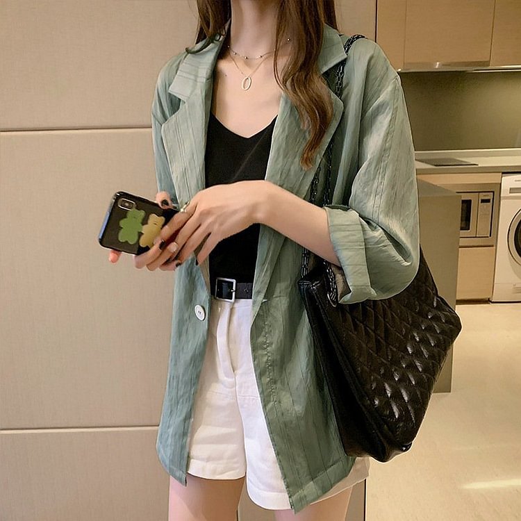 Casual Long Sleeve Outerwear QueenFunky
