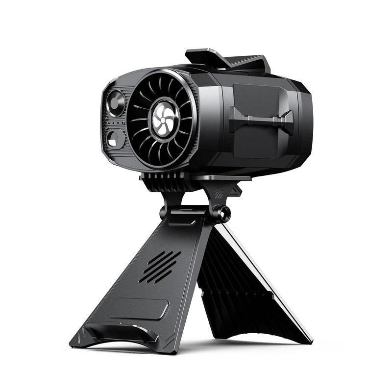 Portable Waist Fan, Cool Clip, Neck, 27 hours long battery life, Detachable 4-speed 360° rotating LED night light (with 2 modes), USB rechargeable handheld fan for travel/car seat/bedroom use